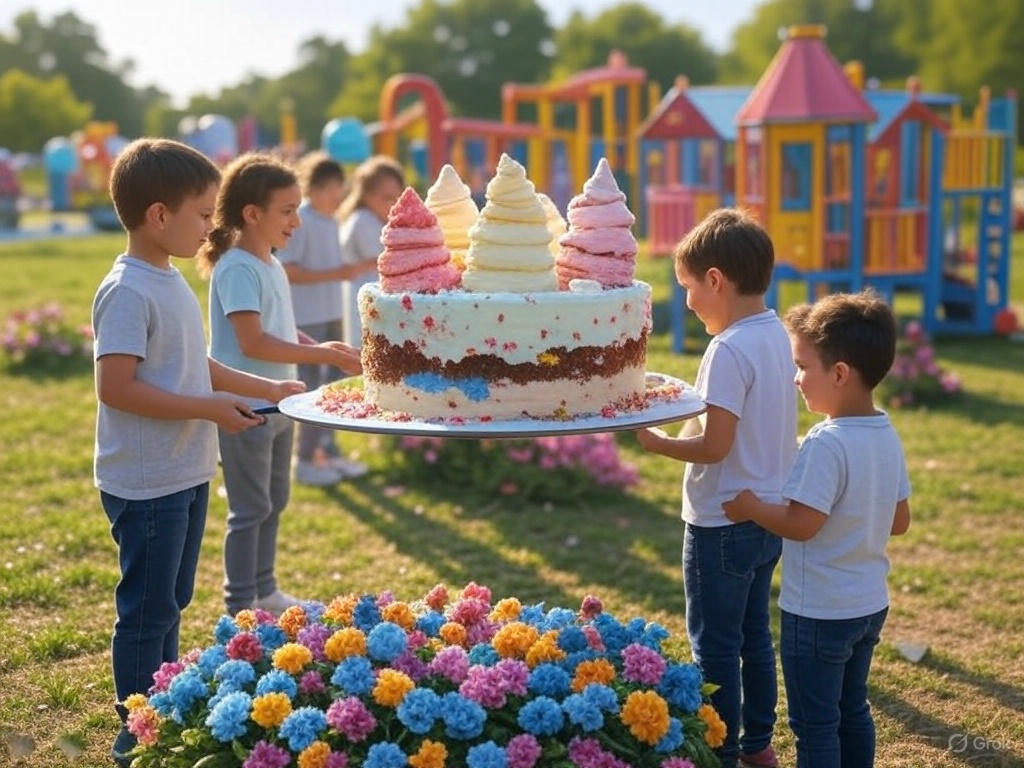 بستنی کیک تولد